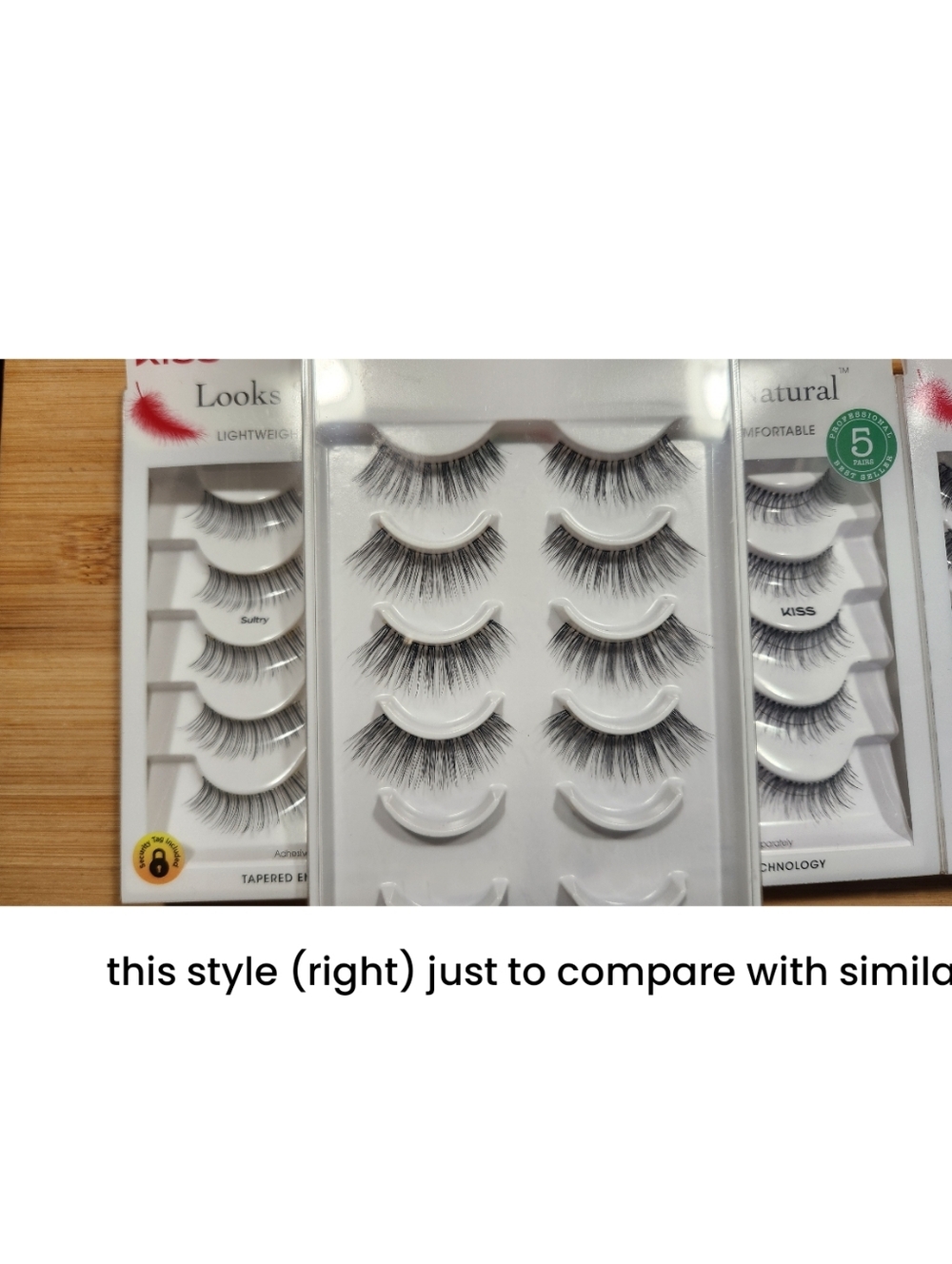 5 Pack NEW Kiss Lashes "Shy" Looks So Natural - Picture 3 of 7